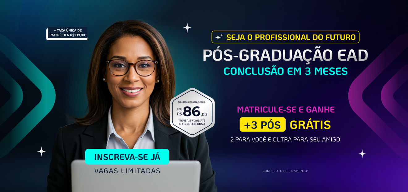 Graduação EAD FASUL Turbinada com IA Ganhe 10 cursos de IA na sua Área + 2 Pós Grátis