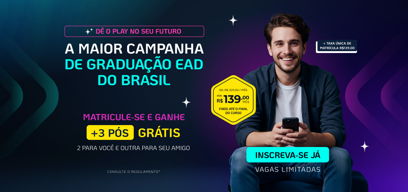 Pós-Graduação EAD FASUL Turbinada com IA Ganhe 10 cursos de IA na sua Área + 2 Pós Grátis